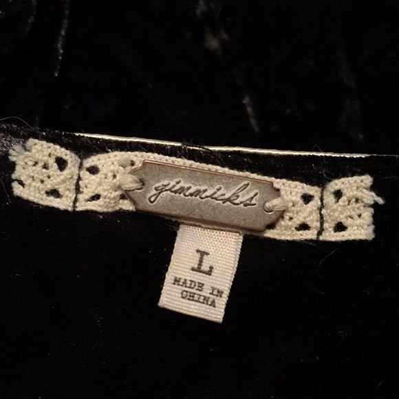 Gimmicks piping-Ornate crushed Black Velvet Jacket - Picture 6 of 8